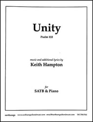 Unity SATB choral sheet music cover Thumbnail